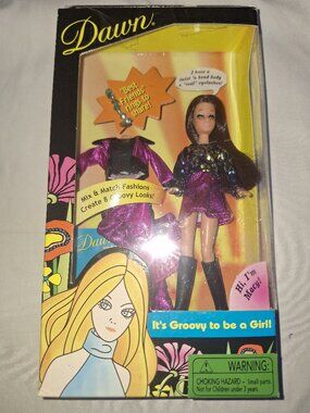 2001 Checkerboard Toys The Original Dawn Fab Fashion Fun MACY Doll New